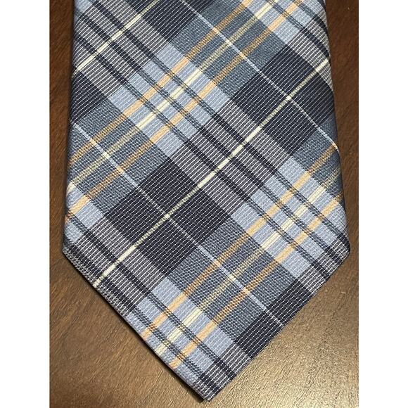 Stafford Blue Orange 100% Polyester Men’s Neck Tie Made In China - Picture 1 of 9